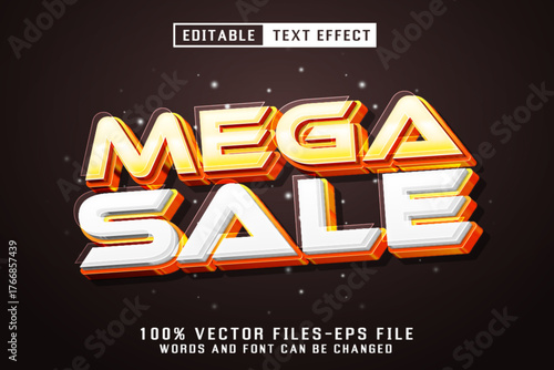 Mega Sale 3d Text - Editable Text Effect