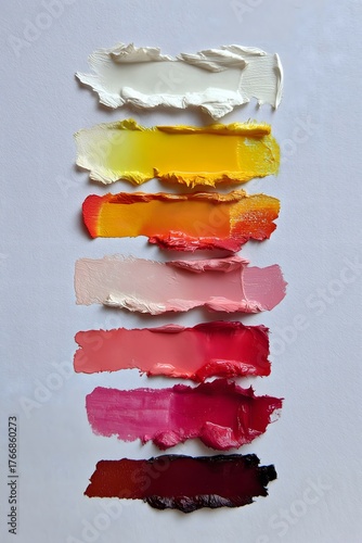 Colorful Palette of Paints, Shades and Tones for Art Projects