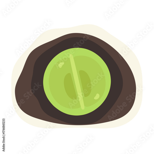 フルーツ大福（シャインマスカット）　イラスト