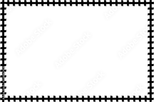 Simple Frame, Border Frame, Unique Photo Frame with White Background, Black Frame, Amazing Style Frame