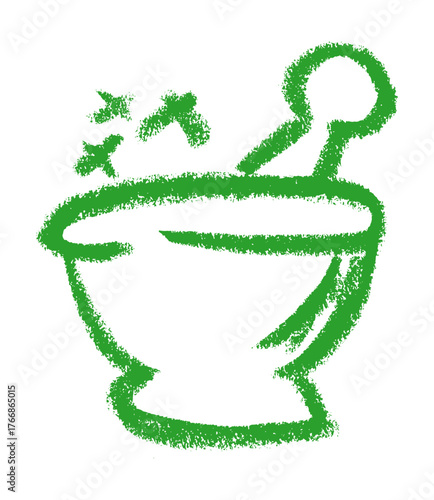 Chemistry Lab Bottles Related Icon Crayon Chalk Drawing Doodle Vector