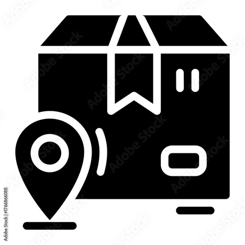 Package Delivery Icon Solid Style