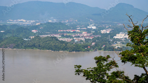 IIT Guwahati top view from Nilachal Hills Kamakhya with river Brahmaputra 1