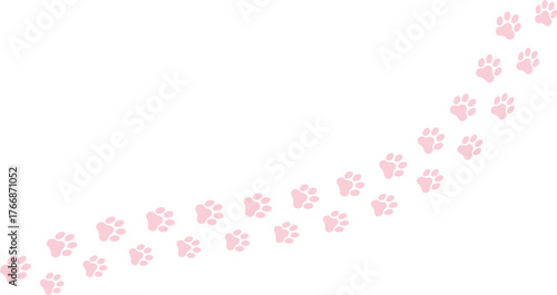 Paw print step vector illustration