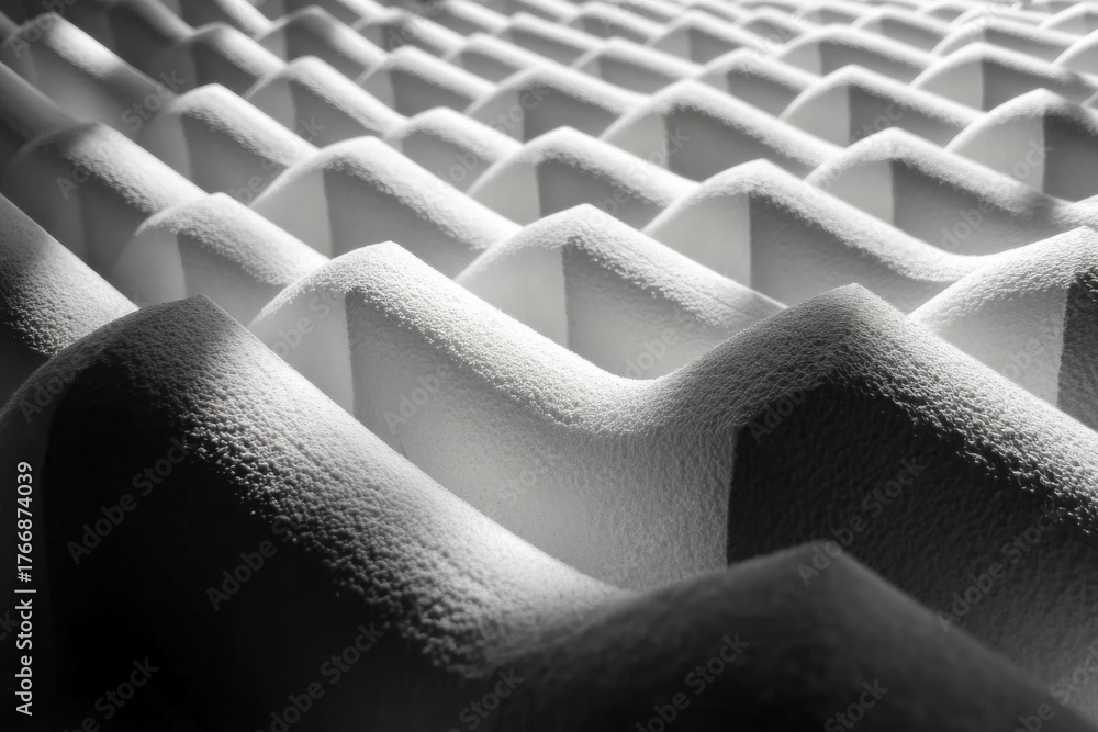 Fototapeta premium Minimalist abstract texture with white geometric patterns for artistic design