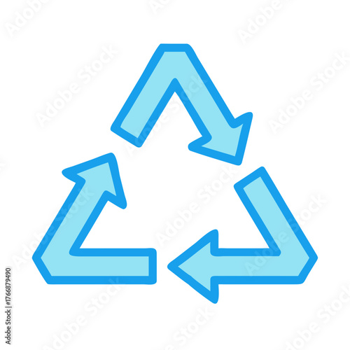 Iconic recycle symbol on black background denoting sustainability and environmentally friendly practices