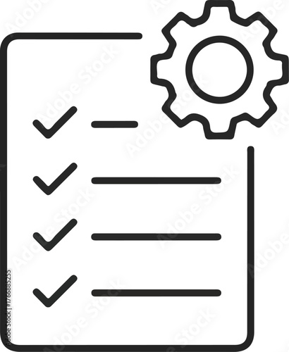 Task Management and Productivity Checklist Icon