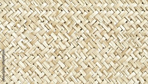 Natural Honey Beige Rattan Cane Weave Texture