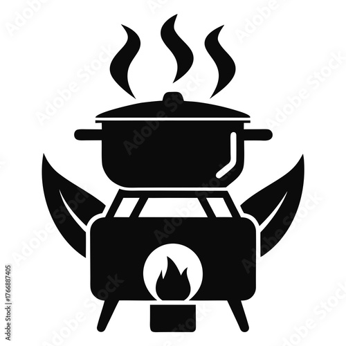 gas stove vector illustration