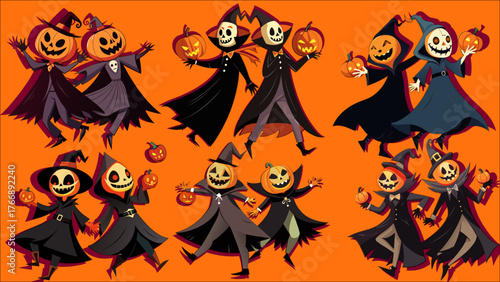 Halloween, carnival, mystery, fairy tale, night, holiday, theater, stage, production, decoration,
spooky, horror, ghost, pumpkin, witch, costume, trick or treat, autumn, haunted, skeleton, mask, creep