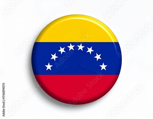 Venezuela Flag Button on White Background Free Download Venezuela Flag Button on White Background - GFXLoad