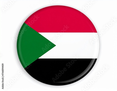 Sudan Flag Button on White Background Free Download Sudan Flag Button on White Background - GFXLoad