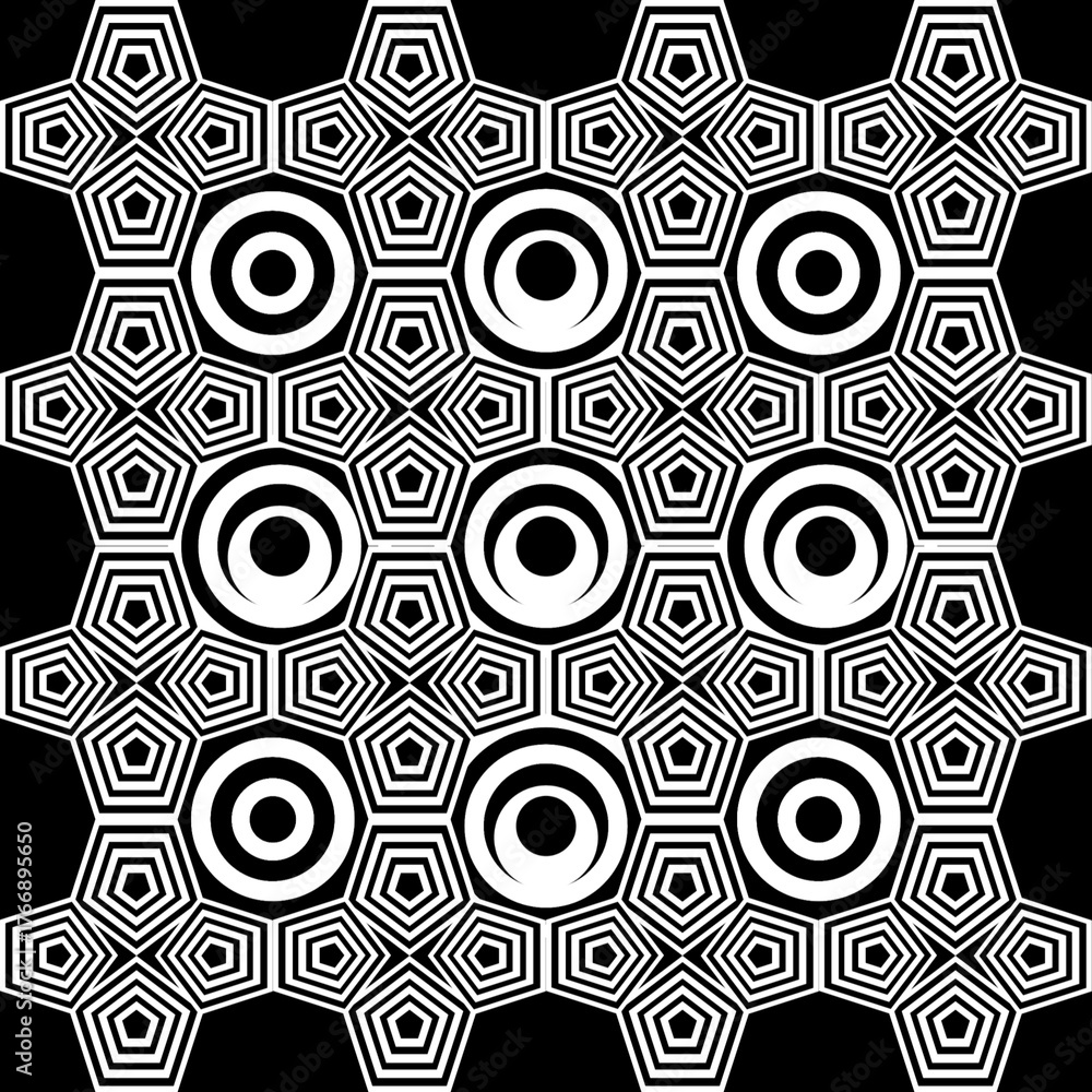 Fototapeta premium vector seamless pattern with geometric 