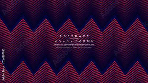 Wallpaper Mural Abstract Red and Blue Chevron Lines Background Torontodigital.ca