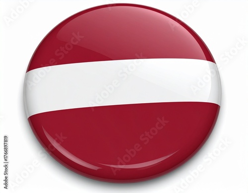 Free Download Latvia Flag Button on White Background - GFXLoad
