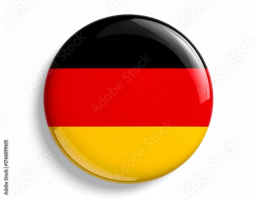 Free Download Germany Flag Button on White Background - GFXLoad