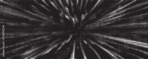 Abstract comic book flash explosion radial lines on transparent background. Vector illustration