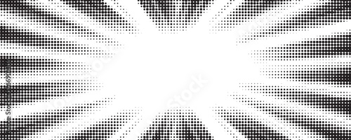Abstract comic book flash explosion radial lines on transparent background. Vector illustration