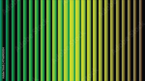 Abstract Gradient Vertical Lines Background with Black Separation and Changing Colors from Green to Yellow to Brown for Modern Design