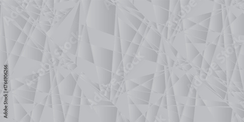 Abstract Gray Geometric Pattern with Shattered Effect.