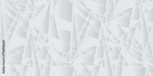 Abstract Shattered Glass Pattern in Light Gray Tones.