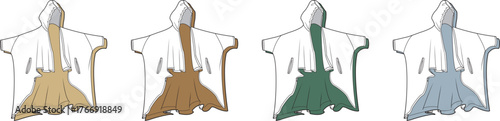 Wingsuit Illustration Set Explore the Art of Aerial Flight with Diverse Color Variations