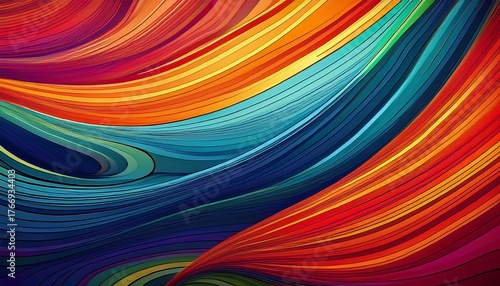 abstract background curved lines beautiful color combination for your design ai