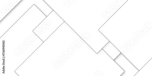 minimal white geometric overlapping rectangles background with soft shadows and clean modern abstract paper layer design.