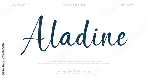 Abstract Fashion font alphabet. Minimal modern urban fonts for logo, brand etc. Typography typeface uppercase lowercase and number. vector illustration
