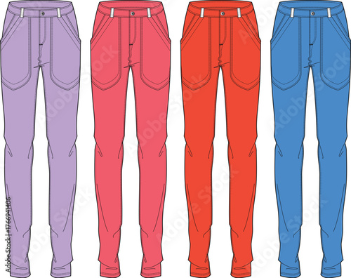 Colorful Pants Collection Fashionable Apparel for Everyday Style