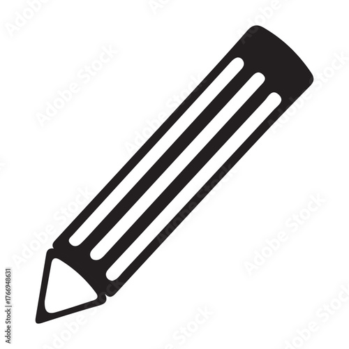 black and white pencil