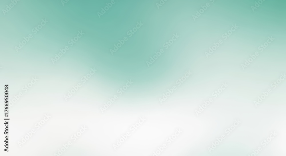 Obraz premium Abstract soft teal and white gradient background with subtle texture