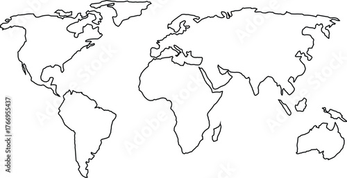 world map high quality vector illustration	