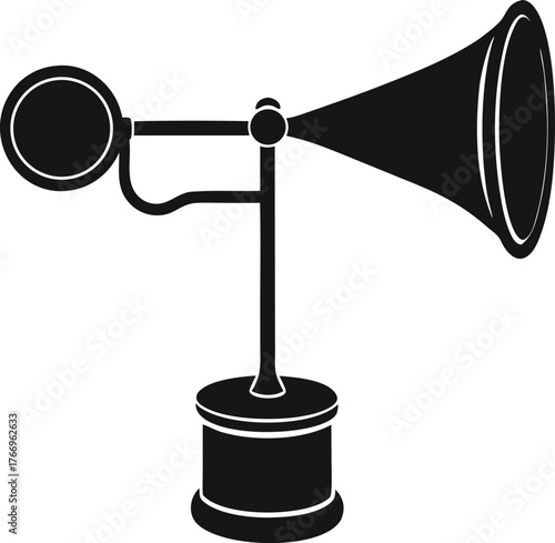 anemometer cup silhouette vector