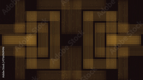 Abstract Golden Line on microchip Technology Background,comic and Motion concept design,vector.