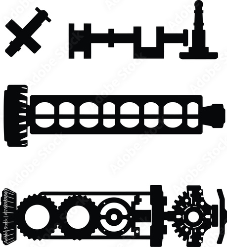 car engine elements parts 