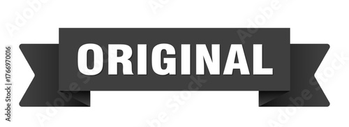 original ribbon isolated on transparent background. original ribbon