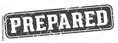 prepared rectangular sign. prepared stamp