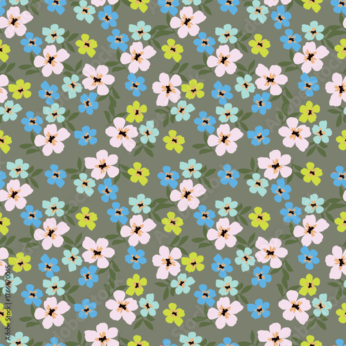 seamless pattern with flowers