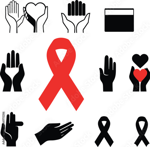 set of hands vector illustration