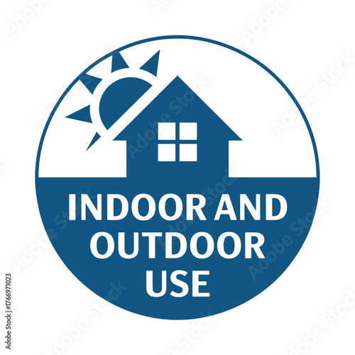 Indoor and outdoor use symbol for homes and buildings