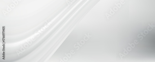 White gray satin texture that is white silver fabric silk panorama background with beautiful soft blur pattern natural. vector eps 10