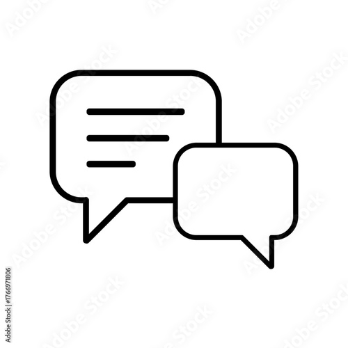 chat_bubbles_icon_minimalist_vector