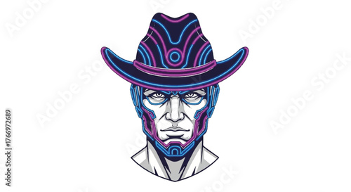 A detailed illustration of a panda wearing a traditional Japanese samurai helmet, smiling.