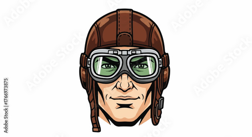 A detailed illustration of a panda wearing a traditional Japanese samurai helmet, smiling.