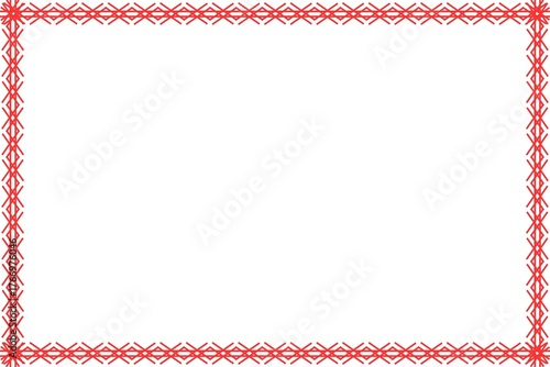 Simple Frame, Border Frame, Unique Photo Frame with White Background, Red Frame, Amazing Unique Frame