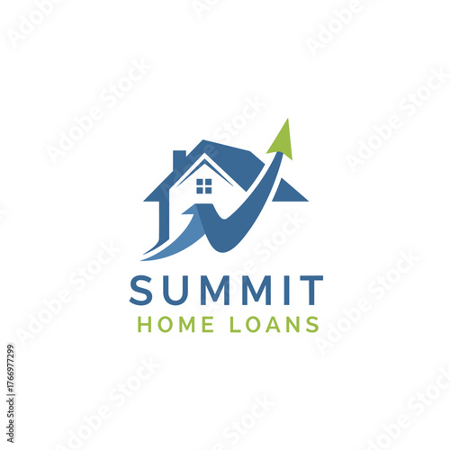 Summit Home Loans logo featuring a house silhouette and upward arrow.