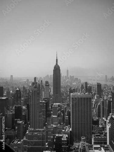 Obraz na płótnie View of south Manhattan from the observatory of the Top of the Rocks in the Rockefeller Center