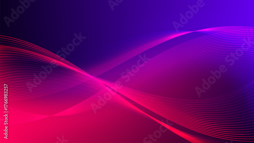 abstract purple background with wavy lines