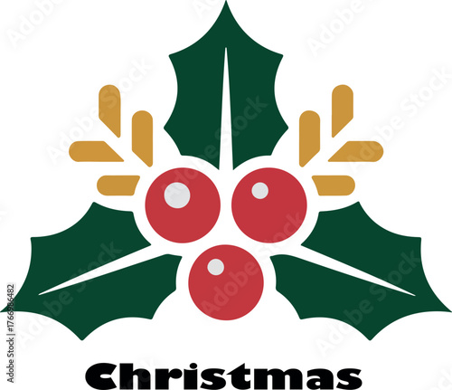 Christmas logo icon vector .